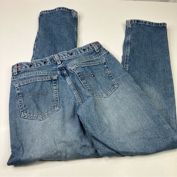 Tommy Hilfiger | Y2K Star Perfect T Jeans Medium Wash Faded Denim Cotton 6 - Picture 11 of 12